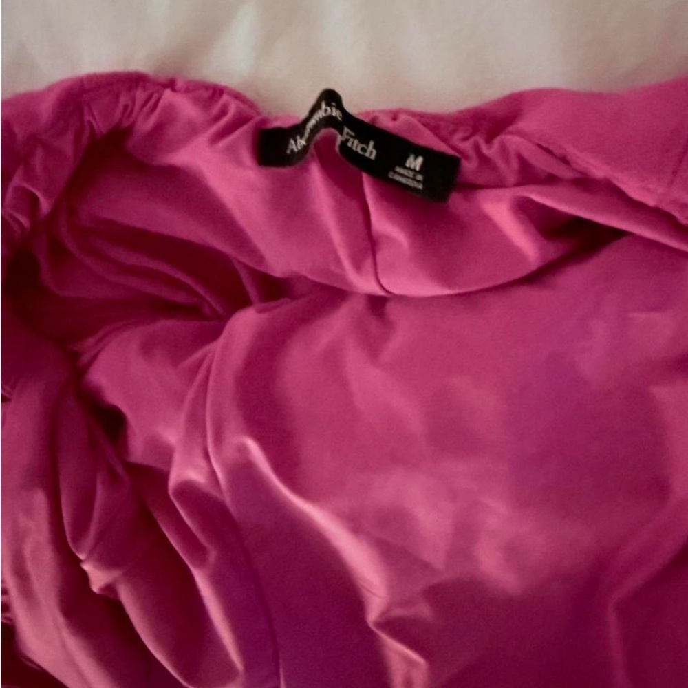 Abercrombie & Fitch size Medium hot pink mini dress w/ cut outs - Picture 7 of 12